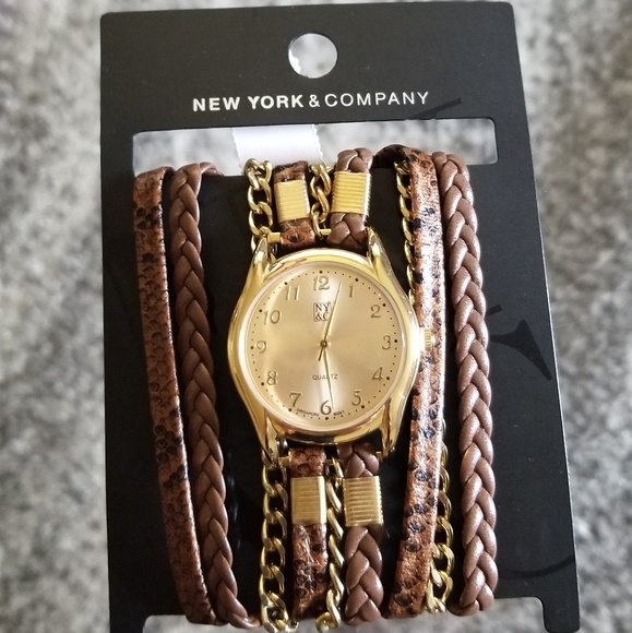 New York & Company Accessories - New! Beautiful NEW YORK & COMPANY Leather Watch.